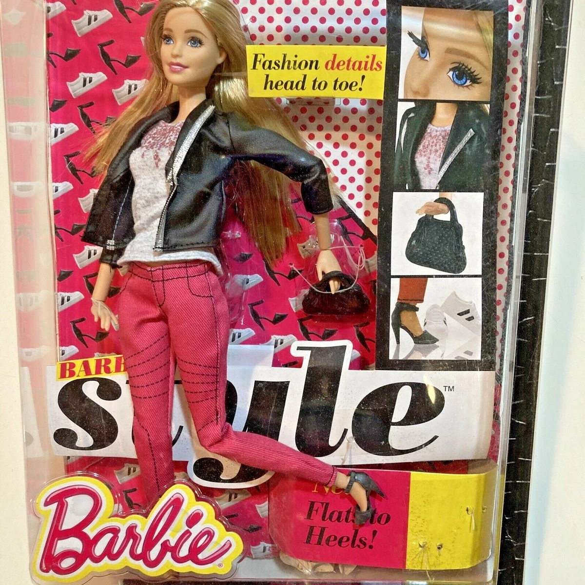 Barbie Style 100+ Poses Flats to Heels Articulated Doll Rooted