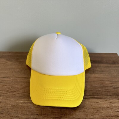 Unisex Hat Trucker Hat Yellow Amarillo Gorra Unisex Trucker