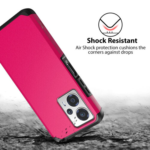 Funda rígida híbrida de doble capa para Cricket Outlast 5G 2024 + vidrio templado - Imagen 23 de 38