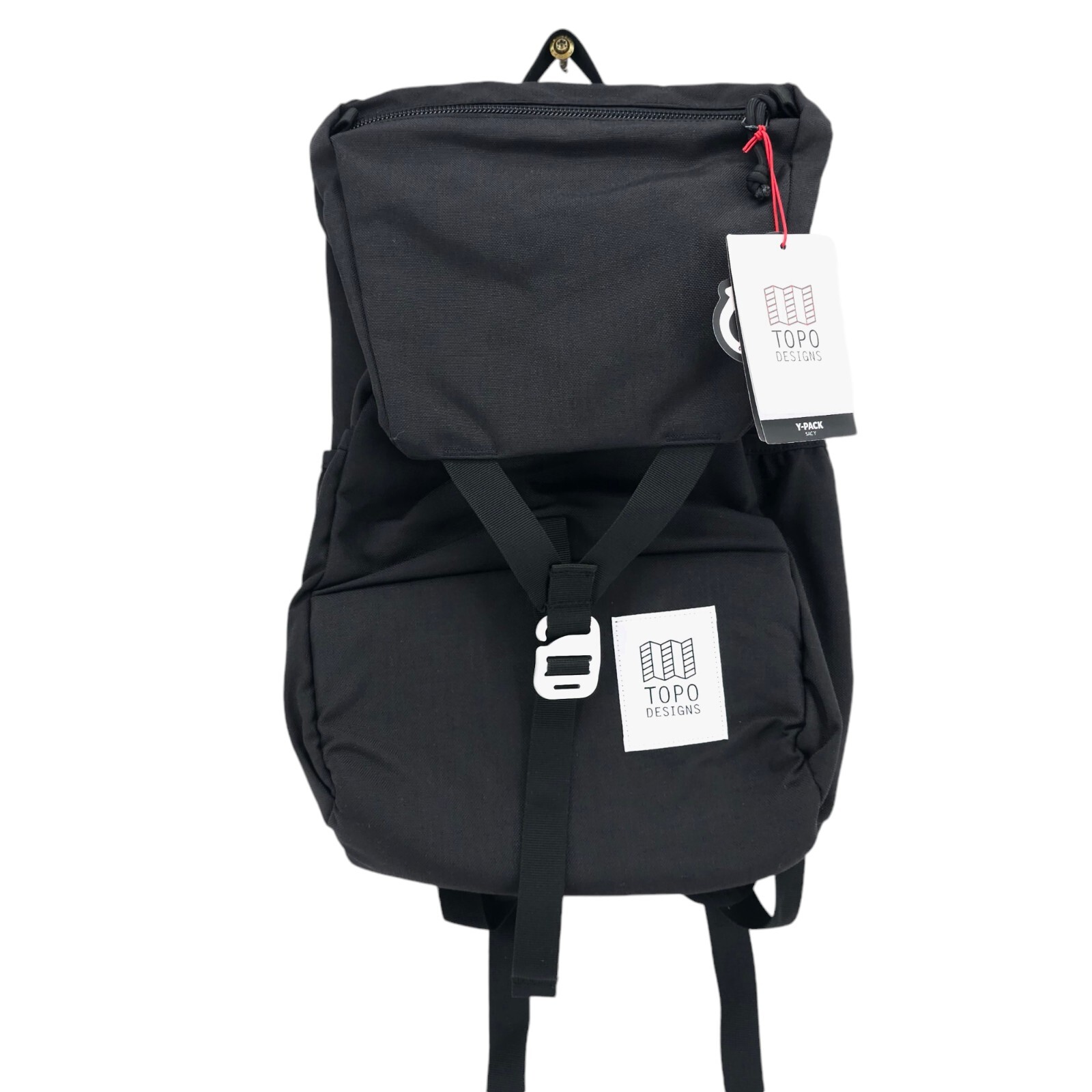 NWT Topo Designs Y Pack Black 24L Laptop Commuter Backpack