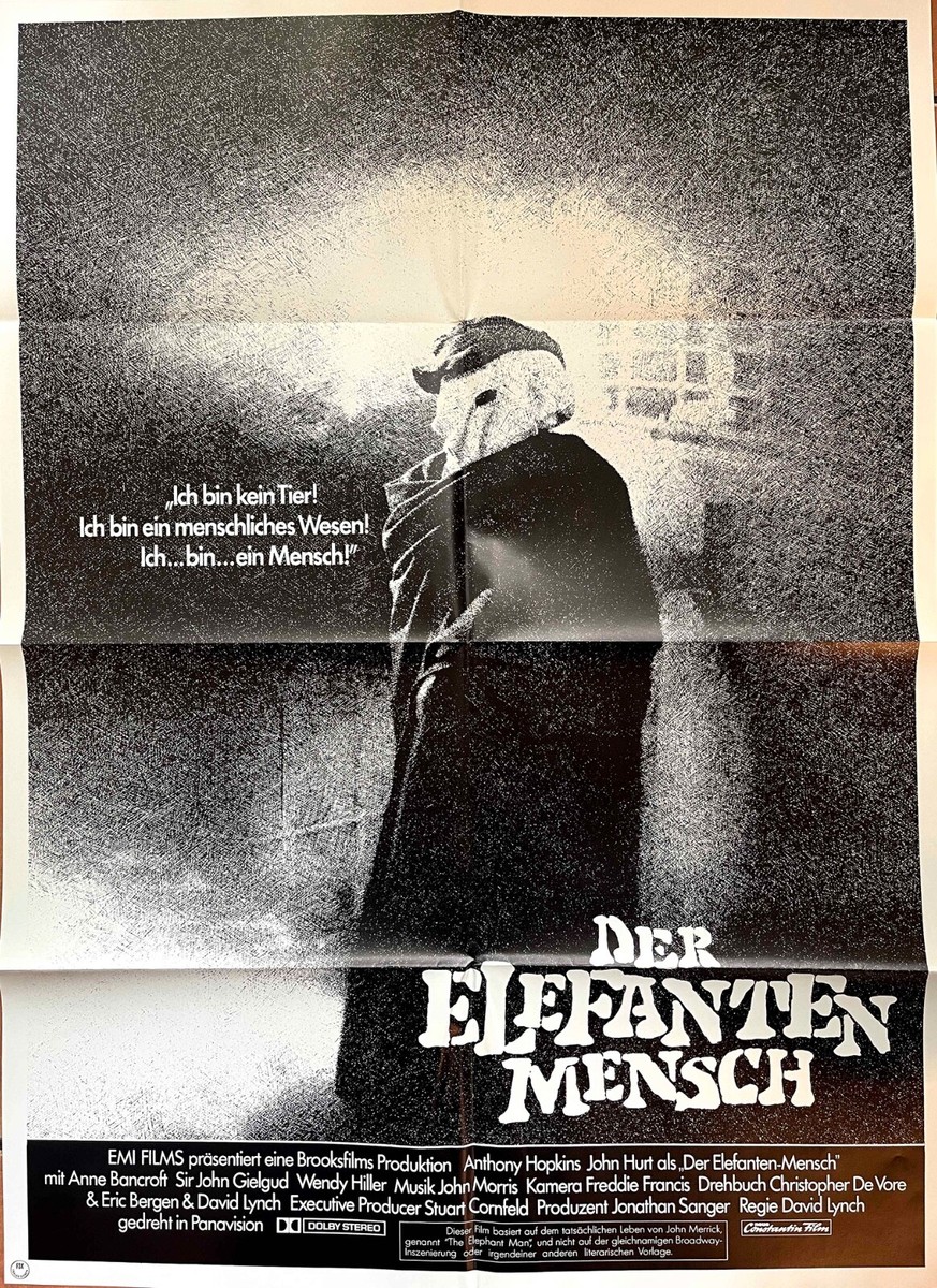 Elephant Man David Lynch German movie poster | eBay
