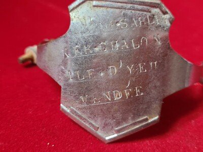 Ancienne plaque vélo PETIT BRETON France bicyclette bicycle metal
