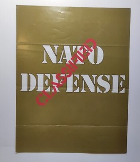 Nato Defense Arcade Flyer Original Vintage Video Game Art Foldout Brochure 1982