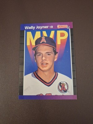 1988 Leaf Wally Joyner #BC-21 MISS  CUT with 3 white dots and 1 pink one  *rare*