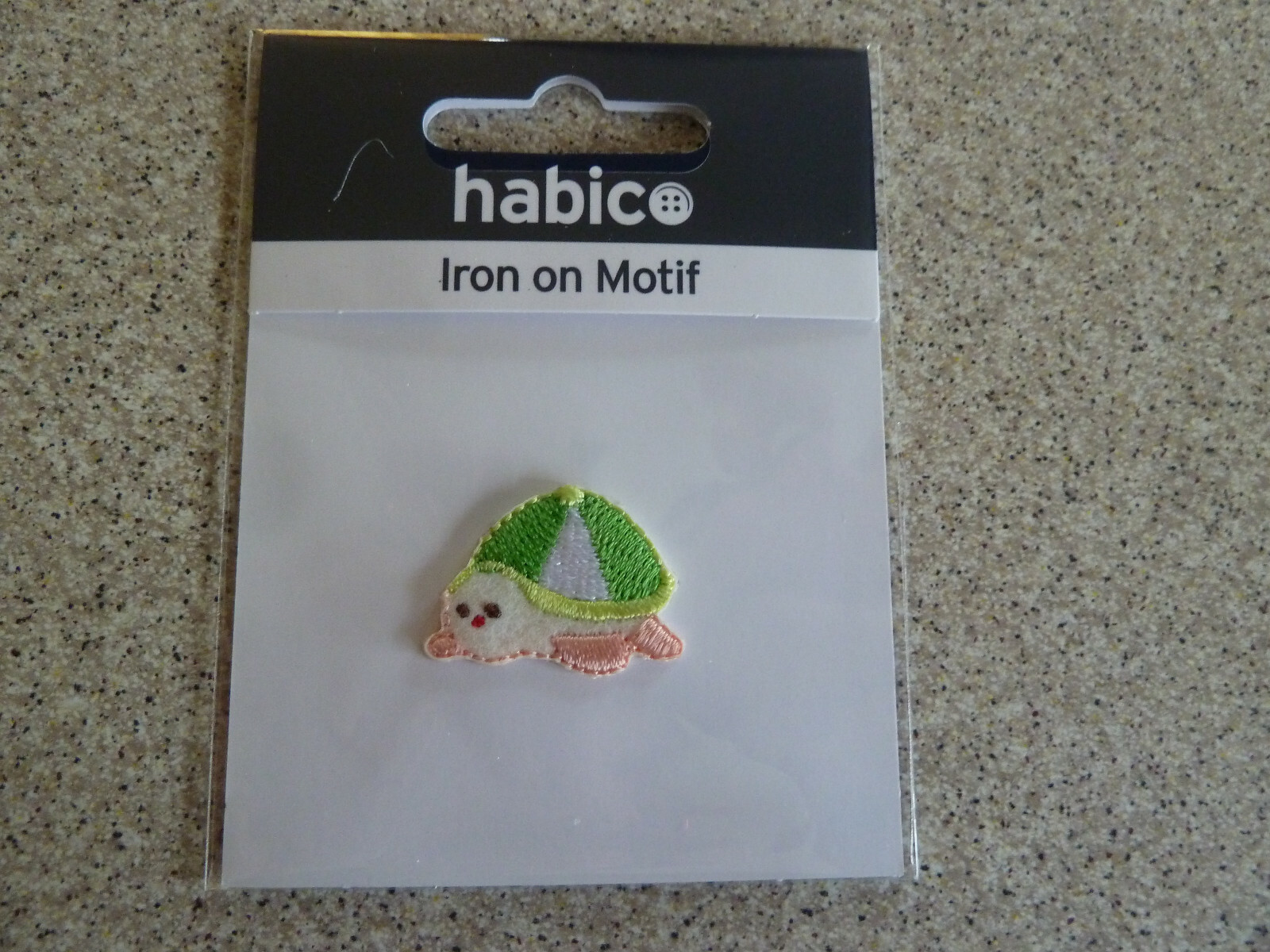 TORTOISE IRON or SEW ON EMBROIDERED MOTIF from Habico