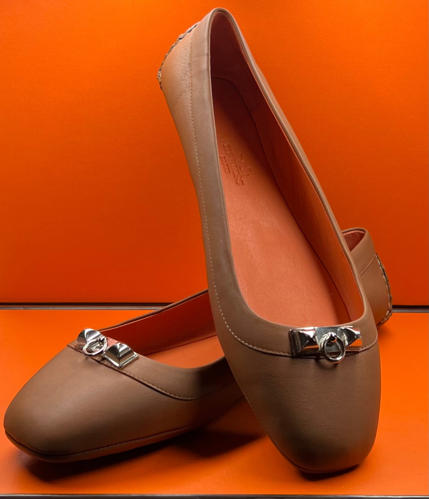 Hermes Liberty leather driving ballet flats shoes EU 37 Made in Italy New thumbnail 10