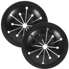 2 Pcs Kitchen Disposal Splash Guard Garbage Cover for Sink Black