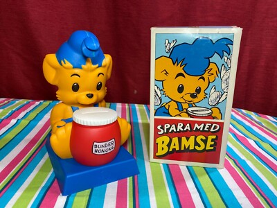 Vintage PK BANKEN BAMSE Sparbossa Dunder Honung by Viking Plast AB