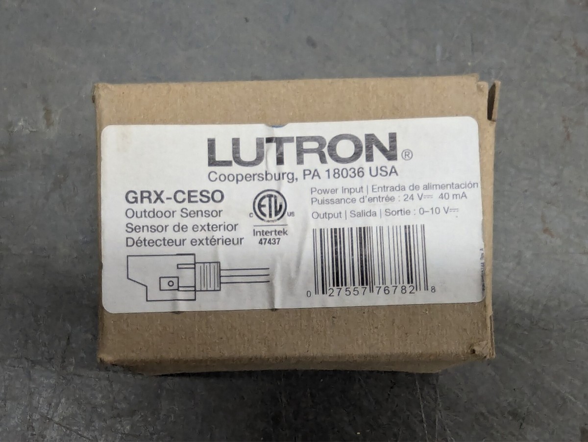 LUTRON GRX-CESO Outdoor Daylight Sensor 24V DC, 40mA
