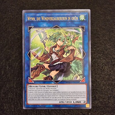 Wynn, die Windverzaubererin in grün MGED-DE120 rare Yu-Gi-Oh! NM