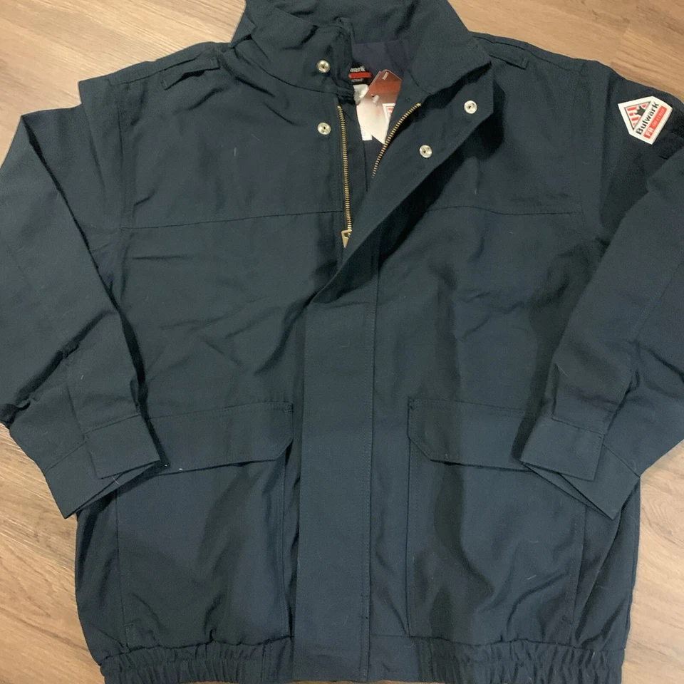 BULWARK FR Navy Blue Jacket Cat 3 Coat Size L NWT  New - Image 3 of 4
