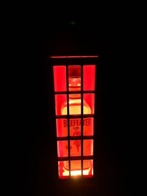telephone BEEFEATER ビーフィーター　電話ボックス　木製　ディスプレイ　　プラスチックではありません box Not Wooden Rare Vintage case Display type その他