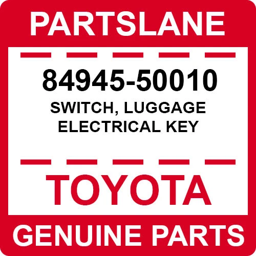 TOYOTA LEXUS GENUINE AVALON EX350 LS430 OEM NEW TRUNK RELEASE SWITCH 84945-50010 - Image 2 of 4