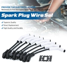 9070C Ceramic Boot Spark Plug Wires Set For GM Chevy 4.8L 5.3L 6.0L LS3 LS7 LT