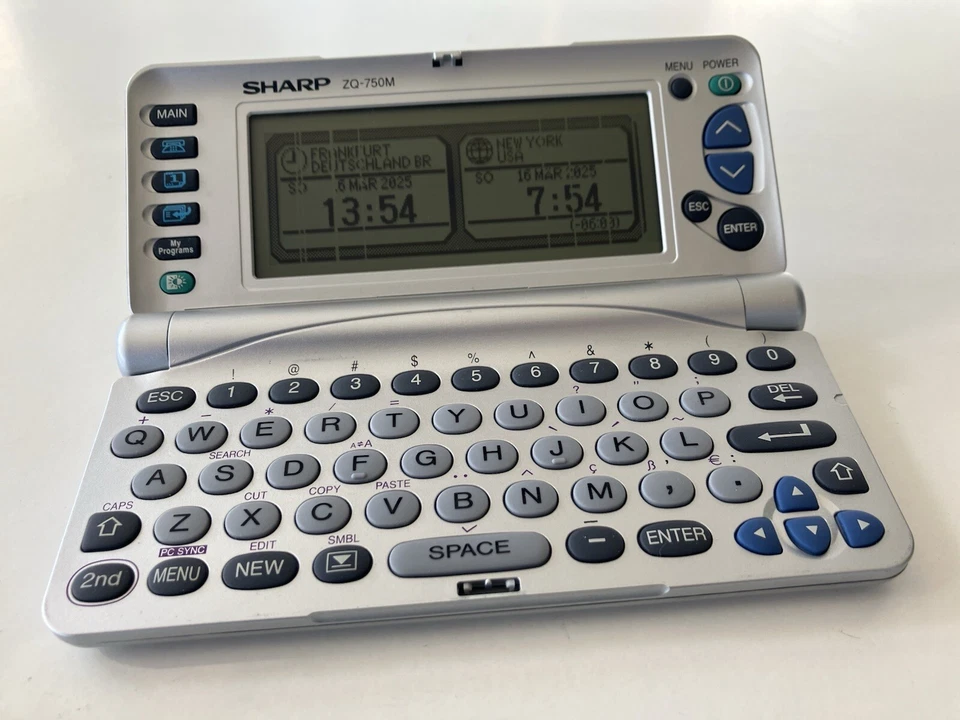 Sharp ZQ 750 Handheld Organizer Digital Diary 2MB - Bild 2 von 4