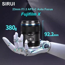 Sirui 23mm F1.2 APS-C Auto Focus Ultra Fast Large Aperture Lens for Fujifilm X