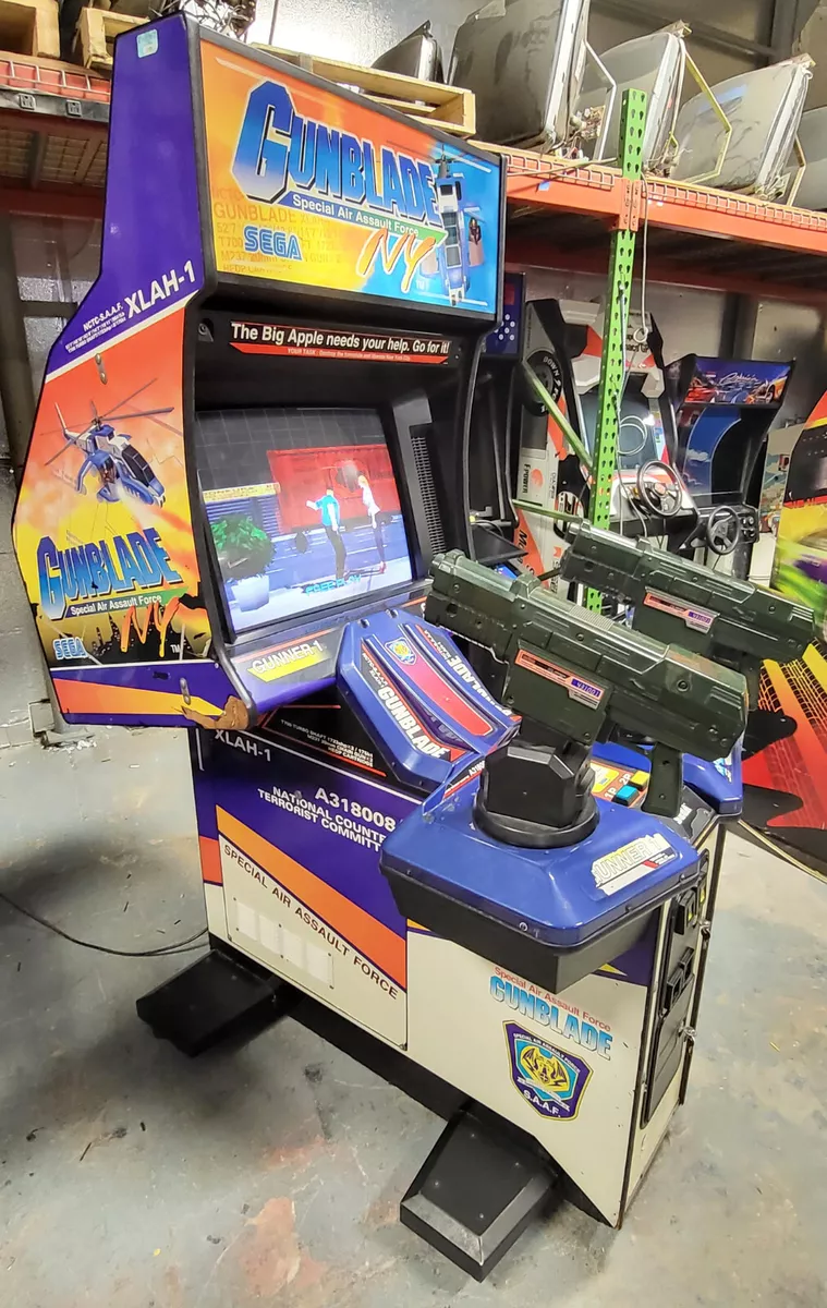 SEGA Gunblade NY 2 Player Full Size Arcade Shooting Game (Like LA Machineguns) eBay