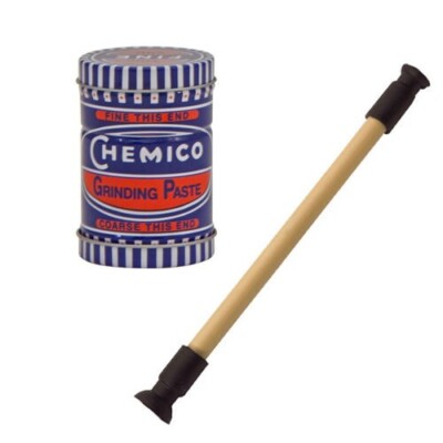 Chemico Ventilschleifpaste 100g feine & grobe Qualität + Läppstab Werkzeug Set