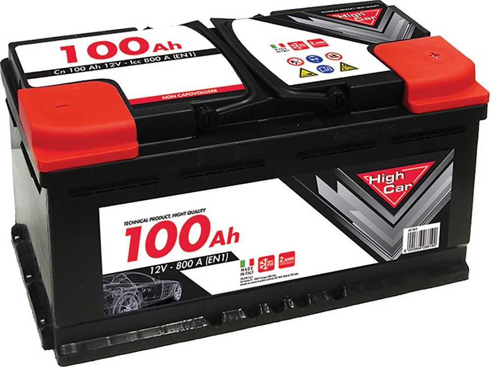 Batteria auto L5 100AH 12V 800A Polo positivo destra HIGH CAR