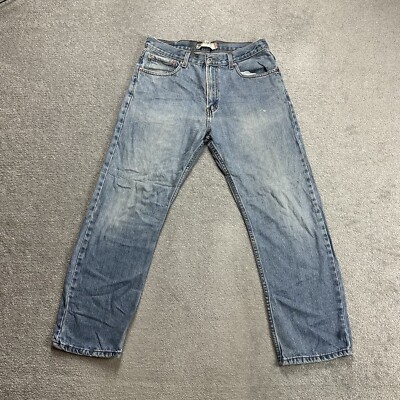 LEVIS Jeans 505 Herren Vintage Hose W34 L29 Regular Straight 7218 Blau Denim