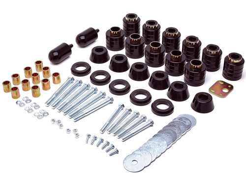 Silentblocs de caisse renforcés +1" Wrangler TJ : kit rehausse carrosserie 1997-2006