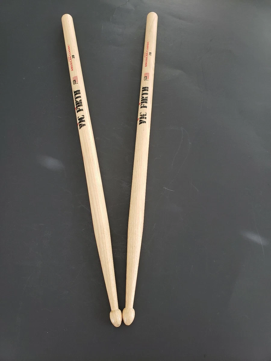 VIC FIRTH HICKORY AMERICAN CLASSIC 2B DRUM STICKS WOOD 1 PAIR eBay