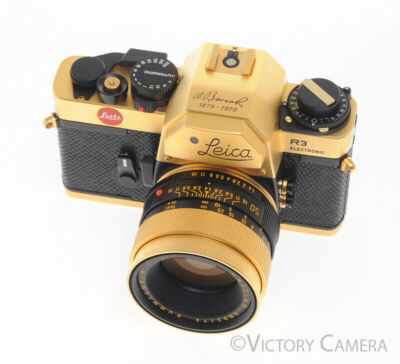 Leica R3 24 Karat Gold Camera 100 Anniversary Mint in Box