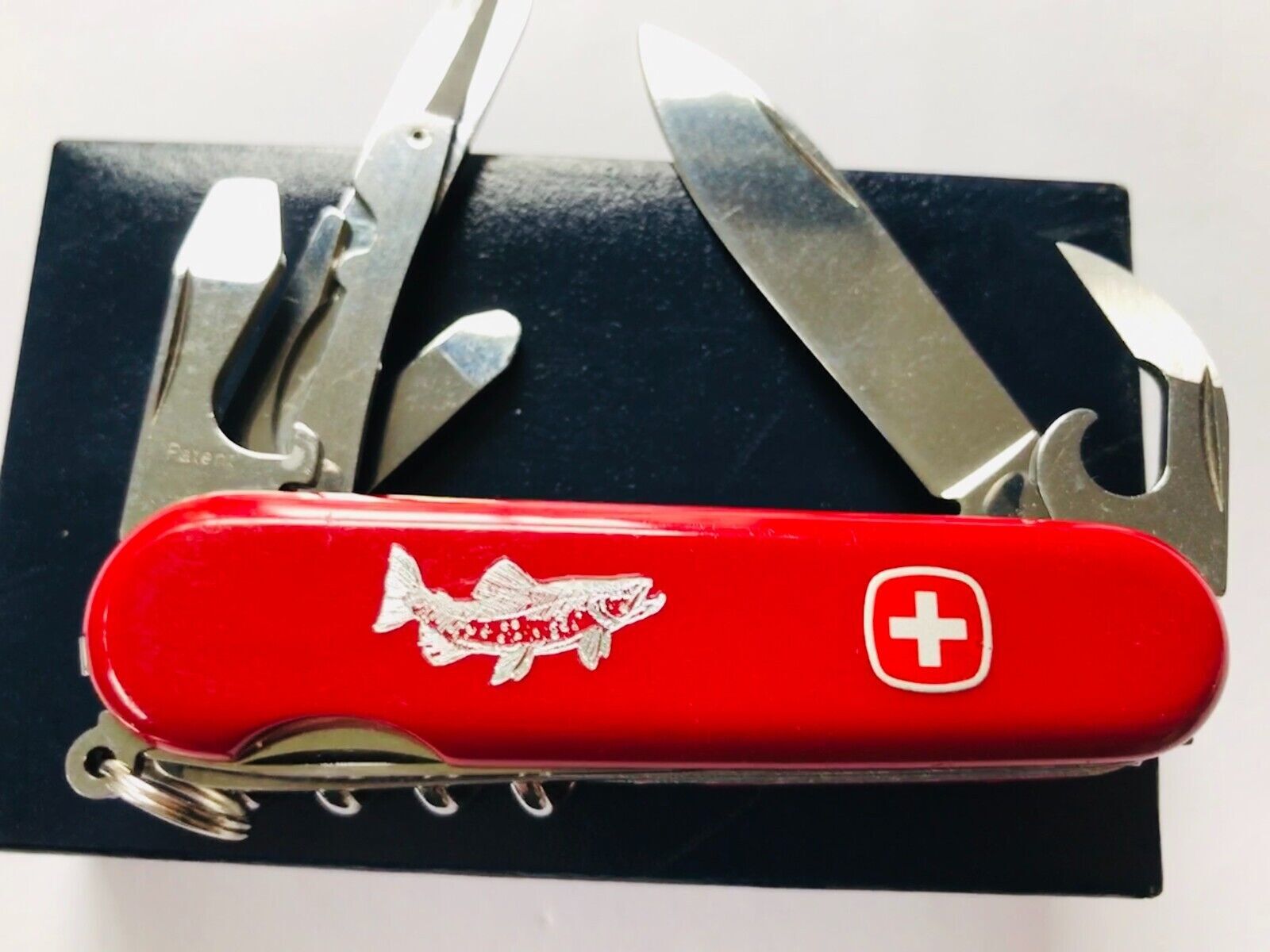 Wenger Trout 3layer 85mm fisherman Swiss Army Knife Luxe Box USED eBay