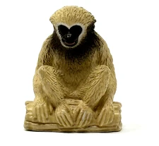 YOWIE Lar Gibbon Toy Rescue Series Collection 1.5" long Animal Monkey Figurine