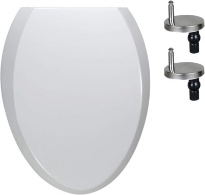 OPEN-BOX WinZo UF001 Elongated Toilet Seat Cover, Heavy Duty UF Soft Close