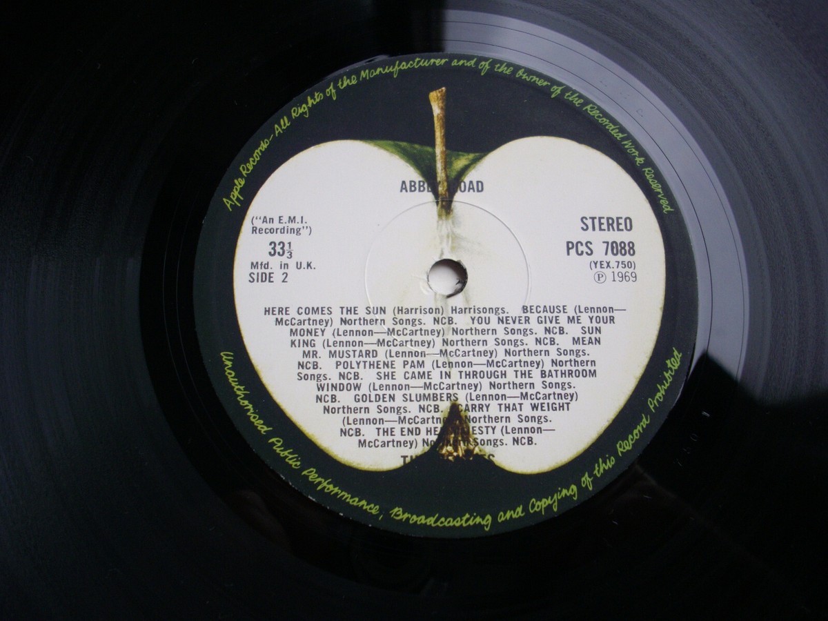 UK Original APPLE 初回 PCS 極美! ⁄ LET BE 極初期盤! IT MAT: The