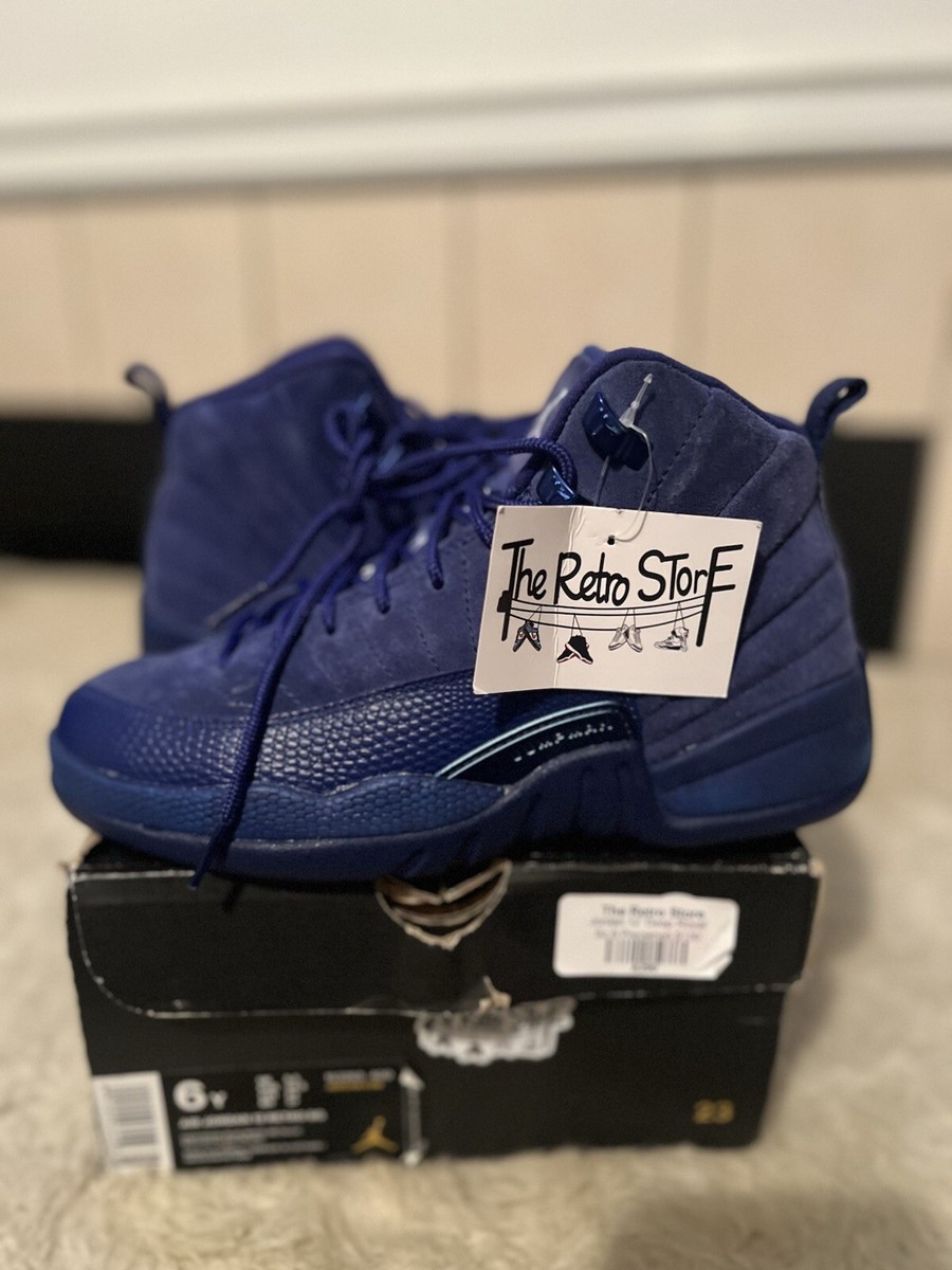 NIKE AIR JORDAN 12 RETRO DEEP ROYAL BLUE/WHITE-Metallic 153265-400
