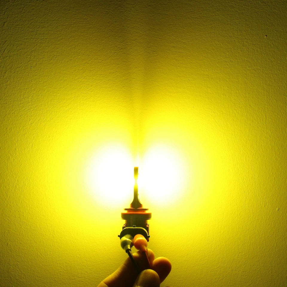 Lâmpada de neblina ALLA LIGHTING LED H11 para Toyota Honda, brilhante 3000K amarelo dourado - Imagem 3 de 4