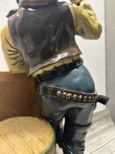 Vaquero occidental vintage "Howdy Partner" con pizarra - envío rápido - Imagen 7 de 10