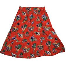Old Navy Women  s Midi Floral Print Skirt Size S