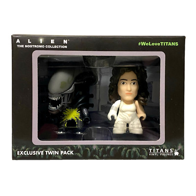 Titans ALIEN The Nostromo Collection Twin Pack 3'' Ripley & Xenomorph Nerd Block