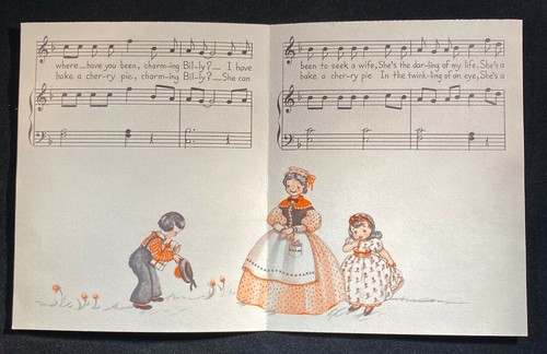 Vintage 1949 Billy Boy Song Card - Picture 2 of 4
