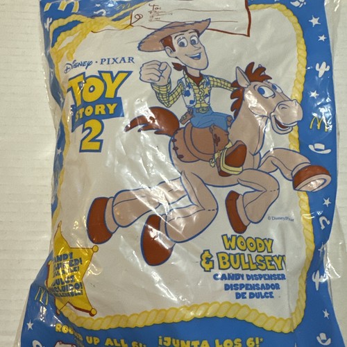 Disney Pixar Toy Story Woody and Bullseye Candy Dispenser McDonalds - Picture 8 of 13