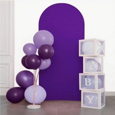 7.2FT Purple Spandex Wedding Arch Cover for Birthday Party Celebration Decor