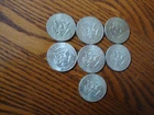 7 Various 1960s Dates Kennedy Half Dollar Lot