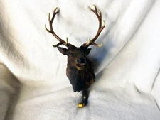 Rustic Deer Buck Wall Hook Resin Antlers Lodge Cabin Decor ~12" Hunting Theme