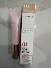 CLARINS SOS Primer Minimizes Signs of Fatigue Preps Moisturizes 01 ROSE 30/mL