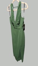 Lulus Deep V-Neck Green Dress – Size S