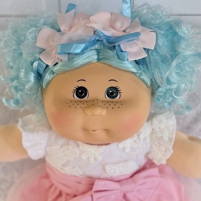BabyLand Exclusive Cabbage Patch Kid Blue Hair Jazwares 2021 HTF Girl