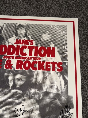 Jane's Addiction Autographed 2024 Original Tour Poster with Love and Rockets - Picture 5 of 5