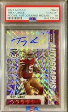 2021 Mosaic Rookie Autographs Mosaic AUTO #RA3 Trey Lance RC PSA 10 GEM MINT