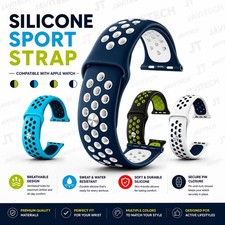 Silicone Sport Band For Apple Watch Series 10 9 8 7 6 5 4 3 2 SE Ultra