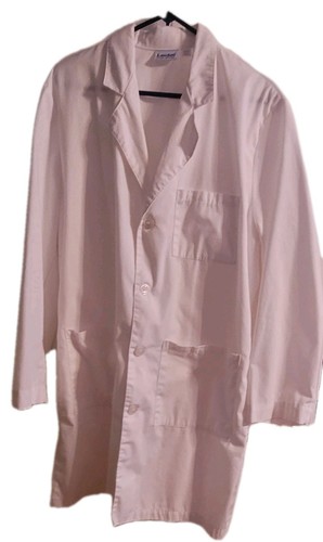 Lab Coat Doctor Nurse Student Buttons  Pockets Medium White