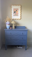 Vintage Blue Chest of Drawers Hand Painted