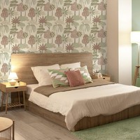 Belgravia Akiko 2333 Pink Trees Vliestapete GrüN Neutral Botanisch